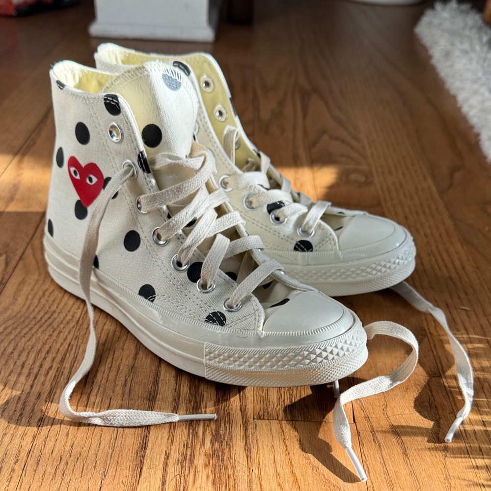 Comme Des Garçons Play x Converse Chuck 70 Hi "Polka Dot White" sneakers